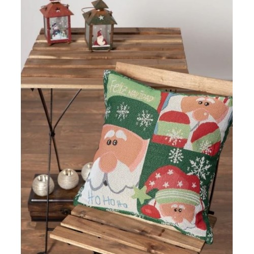 Χριστουγεννιάτικη Μαξιλαροθήκη Φιγούρας (45x45) Στόφα Newhome 13 Xmas