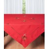 Χριστουγεννιάτικο Τραπεζοκαρέ (140x140) Κεντητό Newhome 1982 κόκκινο