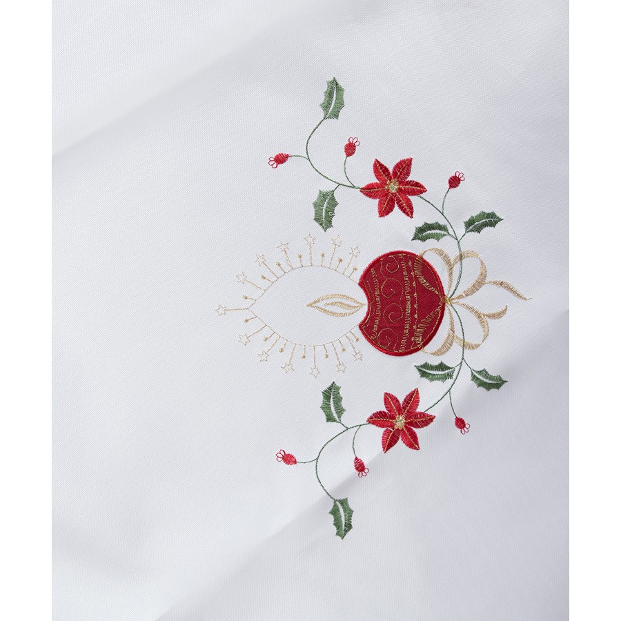 Χριστουγεννιάτικη Ροτόντα (Διάμετρος 140) Με Κέντημα Newhome h2-1