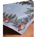 Χριστουγεννιάτικο Τραπεζοκαρέ (140x140) Στόφα Ισπανίας Newhome Gnomos
