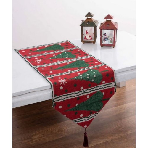 Χριστουγεννιάτικη Τραβέρσα (45x170) Στόφα Με Μύτη Newhome Xmas Tree