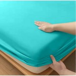 Κατωσέντονο με Λάστιχο Μονό (100x200+35) Βαμβακερό Newhome Miranda Aqua