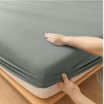 Κατωσέντονο με Λάστιχο Μονό (100x200+35) Βαμβακερό Newhome Miranda Σκούρο Γκρι