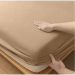 Κατωσέντονο με Λάστιχο Μονό (100x200+35) Βαμβακερό Newhome Miranda Taupe