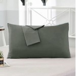 Μαξιλαροθήκες Zεύγος (50x70) Βαμβακερές Newhome Miranda Σκούρο Γκρι