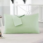 Μαξιλαροθήκες Zεύγος (50x70) Βαμβακερές Newhome Miranda Light Olive (Μέντα)