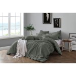 Πανωσέντονο-Σεντόνι χωρίς Λάστιχο Μονό (160x273) Βαμβακερό Newhome Miranda Σκούρο Γκρι