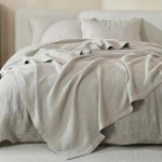 Κουβέρτα Πικέ Μονή (170x273) 100% Βαμβακερή Newhome Verona Grey