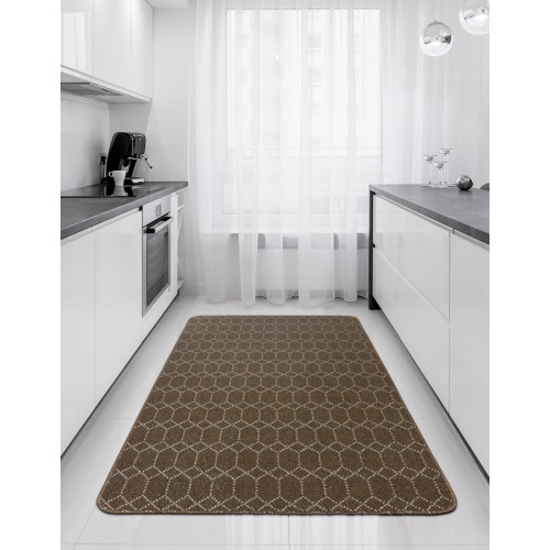 Μοκέτα (133x190) με Αντιολισθητικό Υπόστρωμα Newhome Belmont (Μπελμόντ) 04 Καστανό - Ζαχαρί