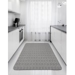 Μοκέτα (133x190) με Αντιολισθητικό Υπόστρωμα Newhome Belmont (Μπελμόντ) 34 Γκρι - Λευκό