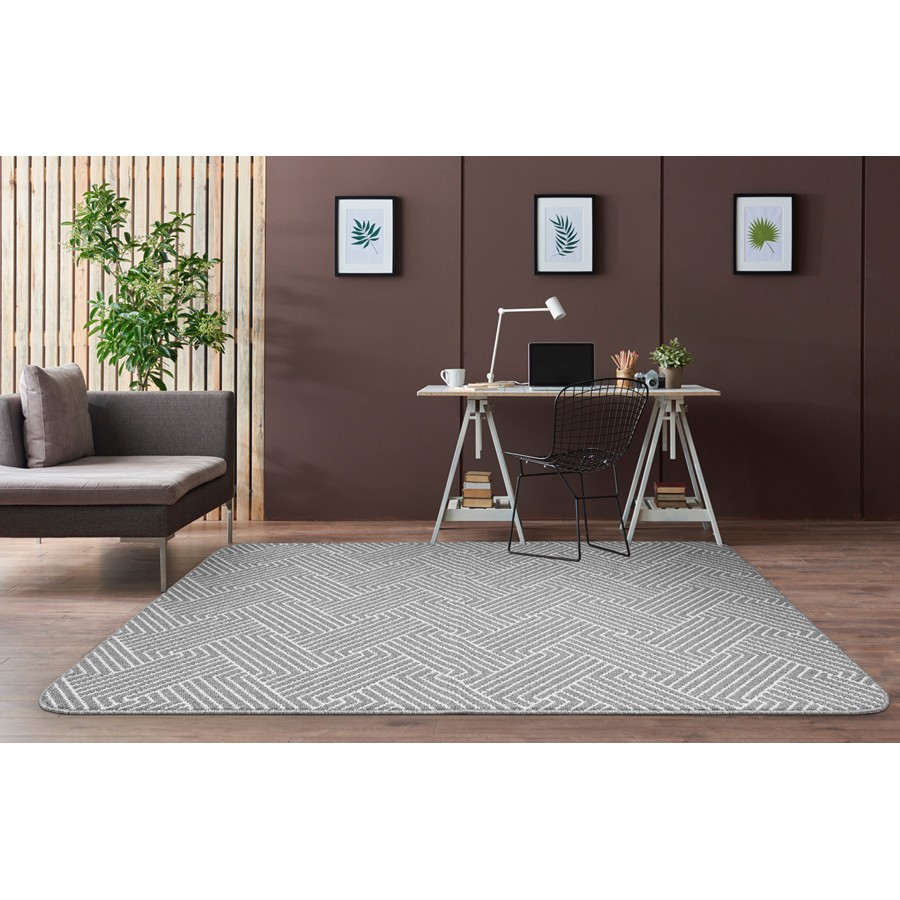 Μοκέτα στα Μέτρα σας με Αντιολισθητικό Υπόστρωμα Newhome Burma (Μπούρμα) 39 Γκρι - Ζαχαρί