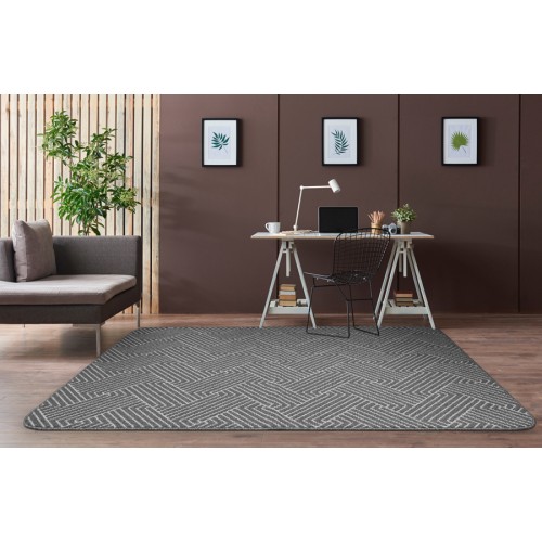 Μοκέτα στα Μέτρα σας με Αντιολισθητικό Υπόστρωμα Newhome Burma (Μπούρμα) 02 Μολυβί - Ζαχαρί