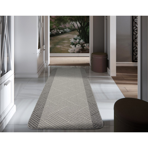 Διάδρομος στα μέτρα σας με Αντιολισθητικό Υπόστρωμα (Φάρδος 0,67μ) Newhome Κάρμελ (Carmel) Γκρι