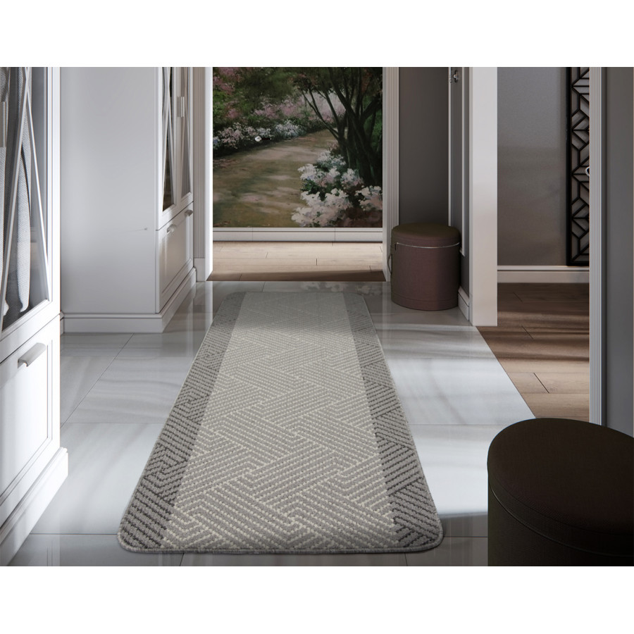 Διάδρομος στα μέτρα σας με Αντιολισθητικό Υπόστρωμα (Φάρδος 0,67μ) Newhome Κάρμελ (Carmel) Γκρι