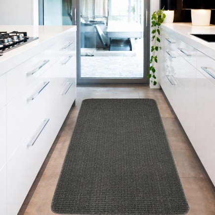 Διάδρομος στα μέτρα σας με Αντιολισθητικό Υπόστρωμα (Φάρδος 0,80μ) Newhome Chloe (Κλοέ) 33 Μολυβί