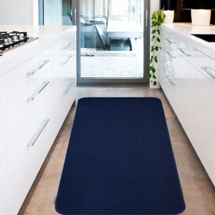 Διάδρομος στα μέτρα σας με Αντιολισθητικό Υπόστρωμα (Φάρδος 0,80μ) Newhome Chloe (Κλοέ) 80 Navy Blue