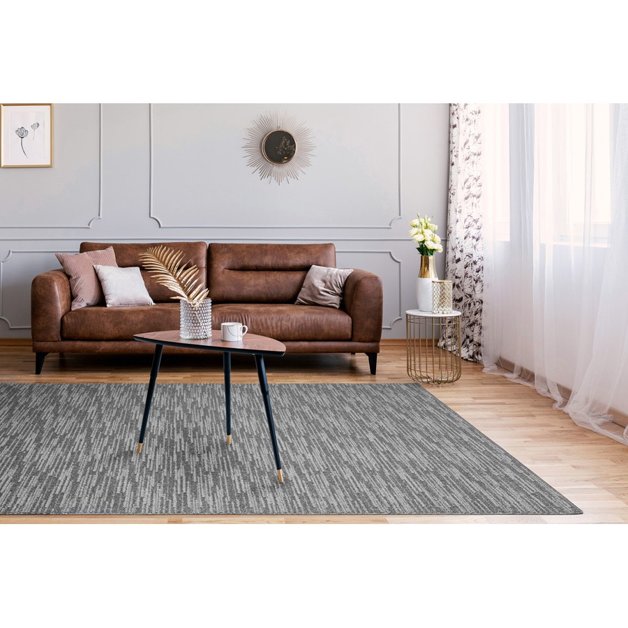 Μοκέτα στα Μέτρα σας με Αντιολισθητικό Υπόστρωμα Newhome Frontier (Φροντίερ) 02 Μολυβί - Ζαχαρί