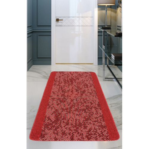 Διάδρομος στα μέτρα σας Αντιολισθητικό Υπόστρωμα (Φάρδος 0,80μ) Newhome Γκρανάιτ (Granite) Κόκκινο