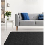 Μοκέτα (133x190) με Αντιολισθητικό Υπόστρωμα Newhome Hamilton (Χάμιλτον) 35 Μαύρο