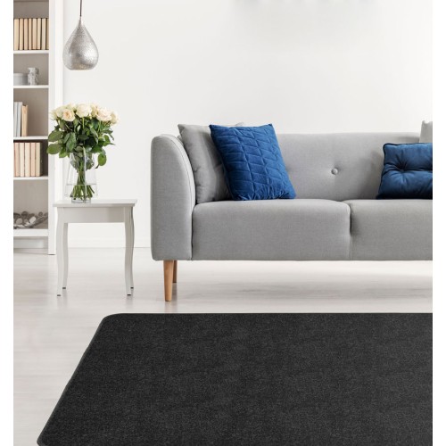 Μοκέτα στα Μέτρα σας με Αντιολισθητικό Υπόστρωμα Newhome Hamilton (Χάμιλτον) 35 Μαύρο