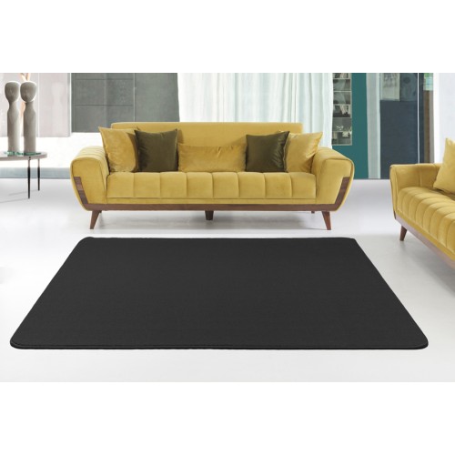 Μοκέτα (133x190) με Αντιολισθητικό Υπόστρωμα Newhome Lilly (Λίλλυ) 35 Μαύρο