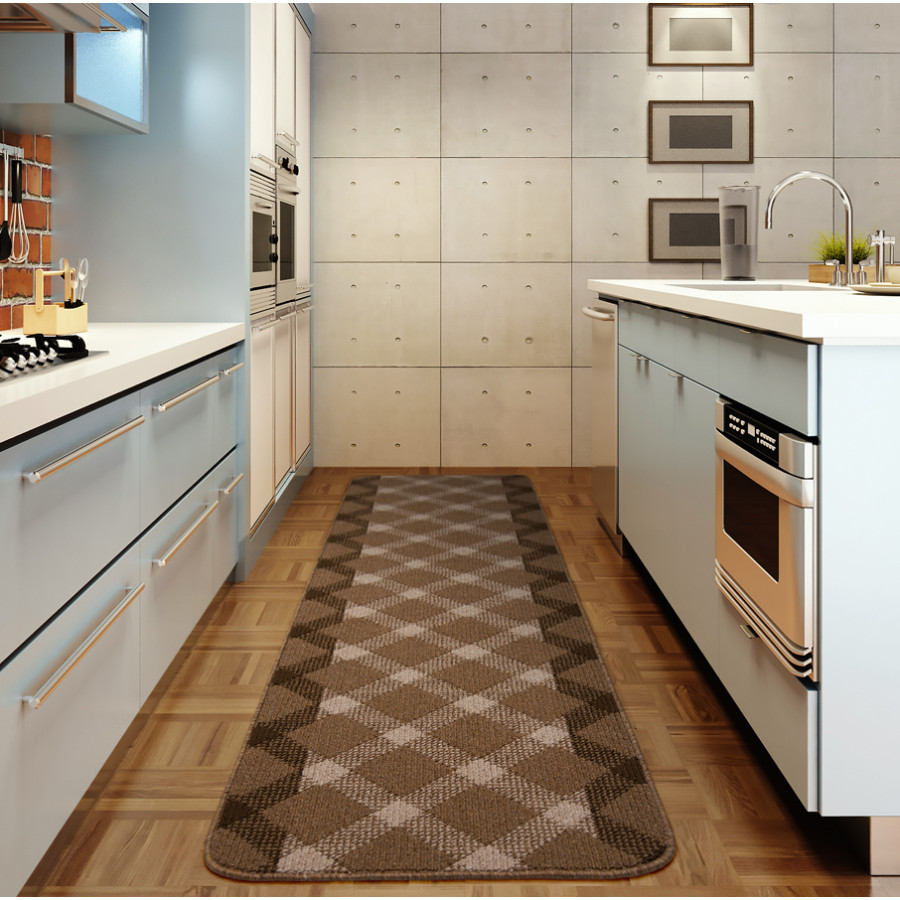 Διάδρομος στα μέτρα σας Αντιολισθητικό Υπόστρωμα (Φάρδος 0,80μ) Newhome Μάγκι (Maggie) Καστανό