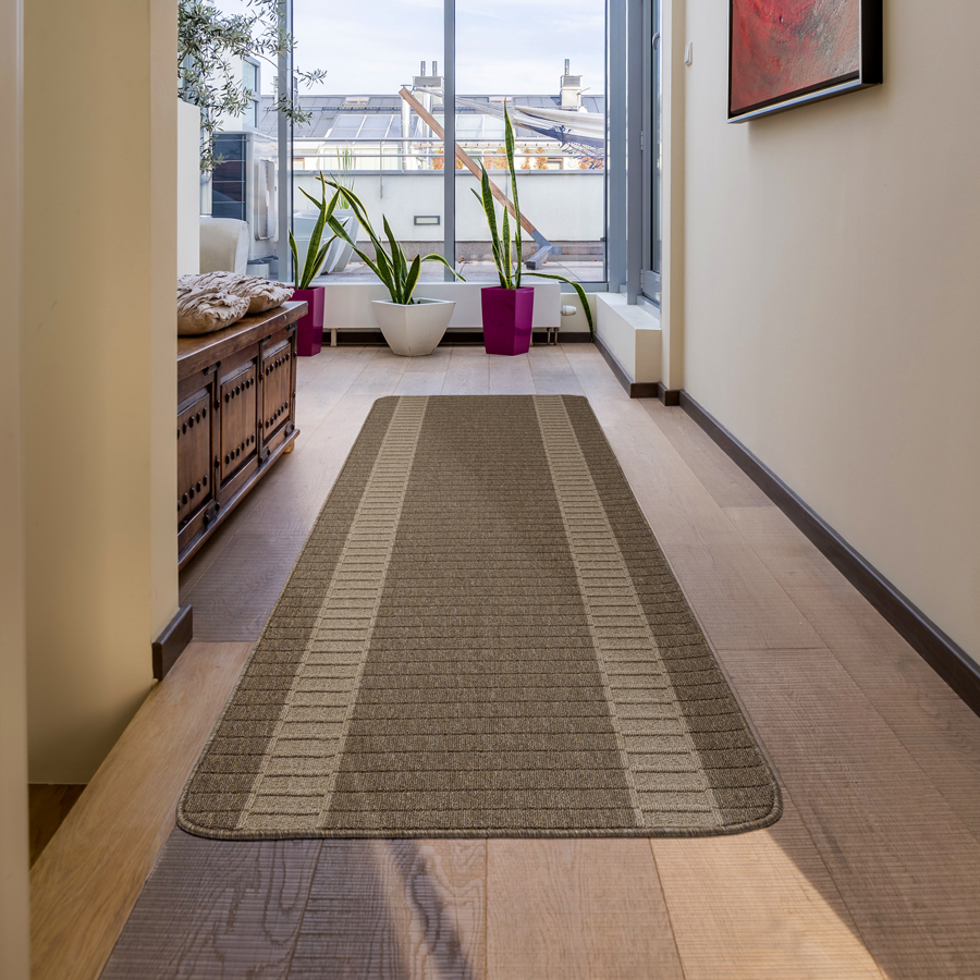 Διάδρομος στα μέτρα σας Αντιολισθητικό Υπόστρωμα (Φάρδος 0,80μ) Newhome Μάτριξ (Matrix) Καστανό