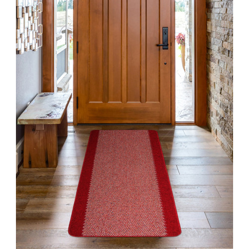 Διάδρομος στα μέτρα σας Αντιολισθητικό Υπόστρωμα (Φάρδος 0,67μ) Newhome Πόρτο (Porto) Κόκκινο