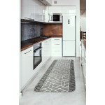 Διάδρομος στα μέτρα σας με Αντιολισθητικό Υπόστρωμα (Φάρδος 0,80μ) Newhome Πρίσμα (Prisma) Γκρι