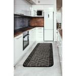 Διάδρομος στα μέτρα σας με Αντιολισθητικό Υπόστρωμα (Φάρδος 0,80μ) Newhome Πρίσμα (Prisma) Μολυβί