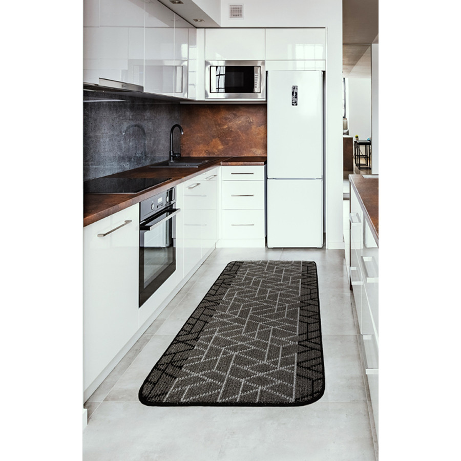 Διάδρομος στα μέτρα σας με Αντιολισθητικό Υπόστρωμα (Φάρδος 0,67μ) Newhome Πρίσμα (Prisma) Μολυβί