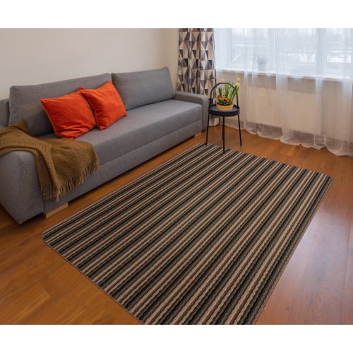 Μοκέτα (133x190) με Αντιολισθητικό Υπόστρωμα Newhome Sikinos (Σίκινος) 50 Σοκολατί