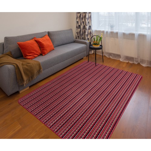 Μοκέτα (133x190) με Αντιολισθητικό Υπόστρωμα Newhome Sikinos (Σίκινος) 23 Κόκκινο