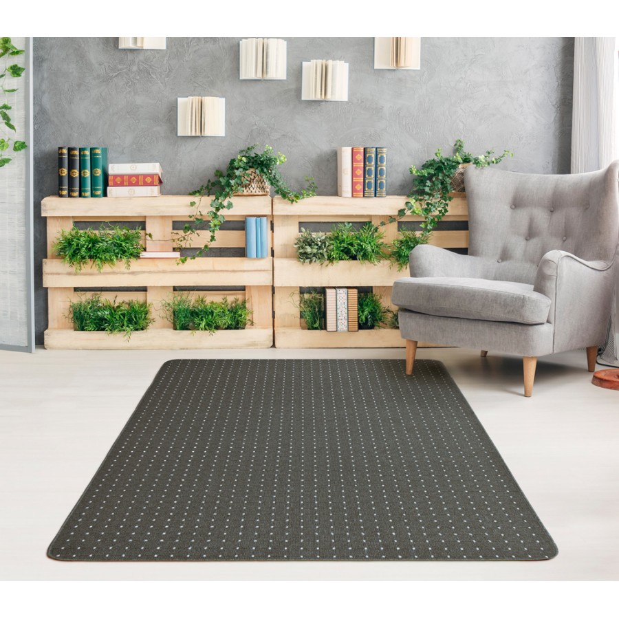 Μοκέτα στα Μέτρα σας με Αντιολισθητικό Υπόστρωμα Newhome Stanford (Στάνφορντ) 02 Μολυβί - Ζαχαρί