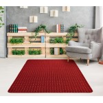 Μοκέτα στα Μέτρα σας με Αντιολισθητικό Υπόστρωμα Newhome Stanford (Στάνφορντ) 05 Κόκκινο - Κρεμ