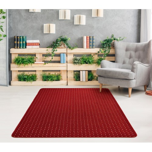 Μοκέτα στα Μέτρα σας με Αντιολισθητικό Υπόστρωμα Newhome Stanford (Στάνφορντ) 05 Κόκκινο - Κρεμ