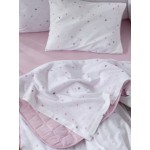 Σετ Σεντόνια Βρεφικά-Μπεμπέ Κούνιας (120x170) Βαμβάκι Jersey Nima Nene Pink