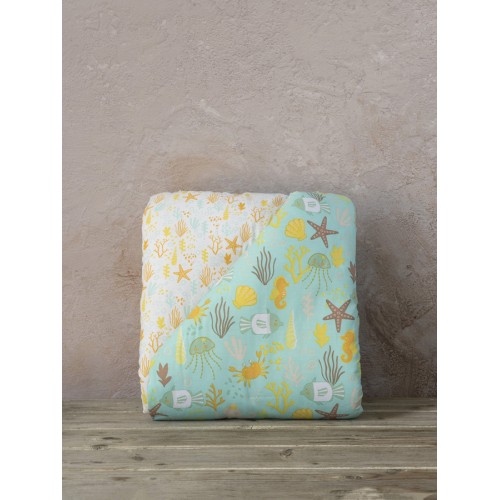 Κουβερλί Βρεφικό-Μπεμπέ Κούνιας (100x140) Βαμβακερό Nima Oceanis