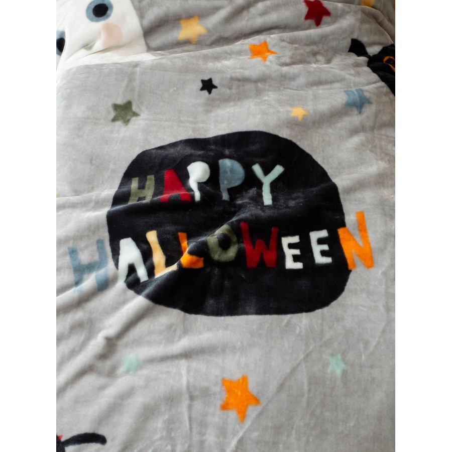 Κουβέρτα Παιδική Μονή (160x220) Βελουτέ Nima Happy Halloween