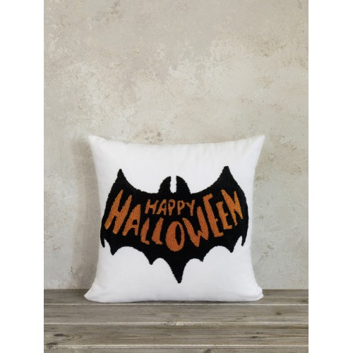 Διακοσμητικό Μαξιλάρι (40X40) Με Γέμιση Βαμβακερό Ανάγλυφο Nima Happy Halloween
