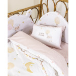 Σετ Σεντόνια Βρεφικά-Μπεμπέ Κούνιας (120x170) με Λάστιχο Βαμβακερά Nima Little Sheep