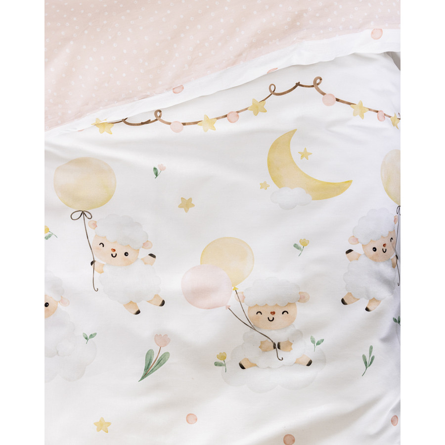 Σετ Σεντόνια Βρεφικά-Μπεμπέ Κούνιας (120x170) Βαμβακερά Nima Little Sheep