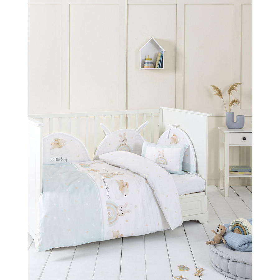 Σετ Σεντόνια Βρεφικά-Μπεμπέ Κούνιας (120x170) Βαμβακερά Nima Petit Bebe