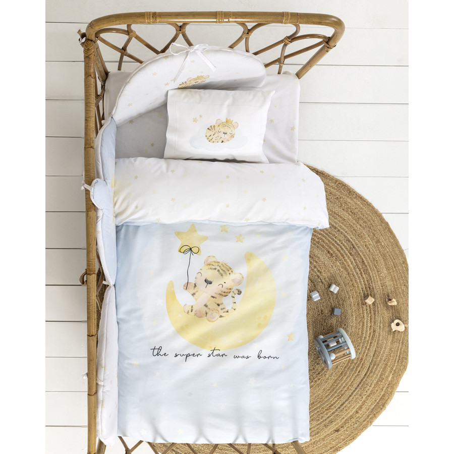 Σετ Σεντόνια Βρεφικά-Μπεμπέ Κούνιας (120x170) Βαμβακερά Nima Tiggy