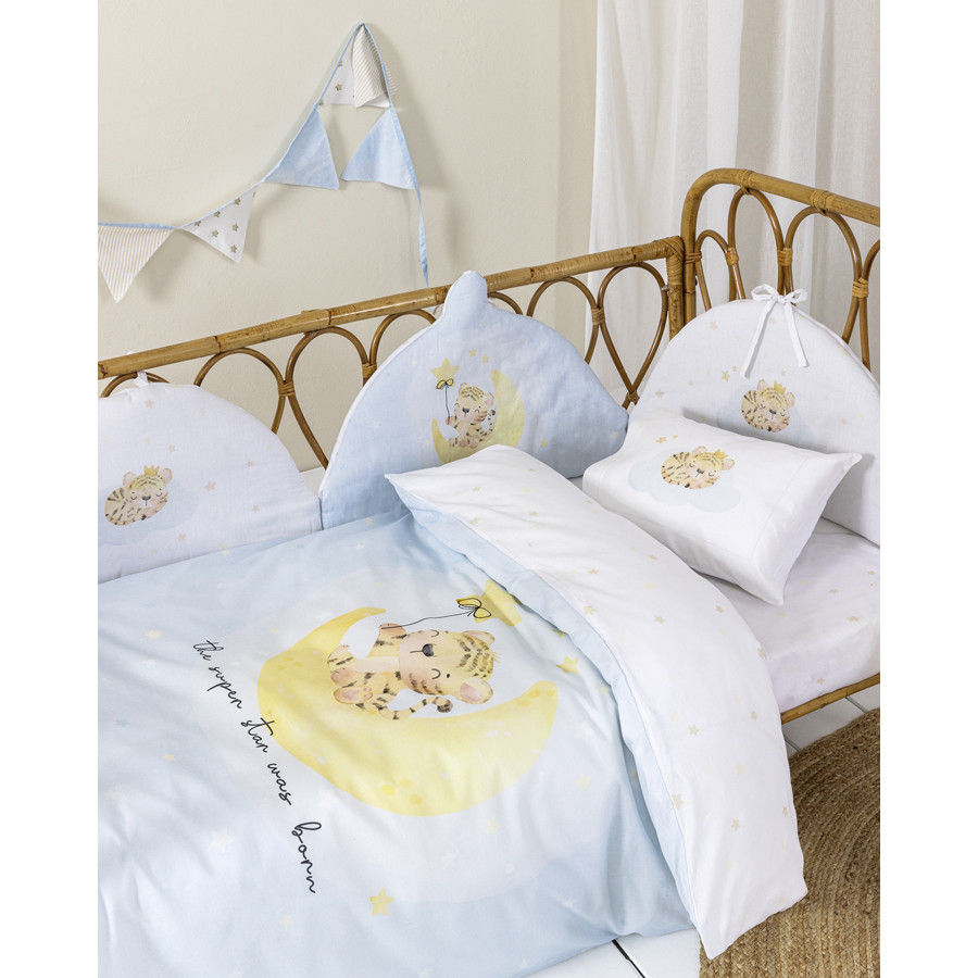 Σετ Σεντόνια Βρεφικά-Μπεμπέ Κούνιας (120x170) Βαμβακερά Nima Tiggy