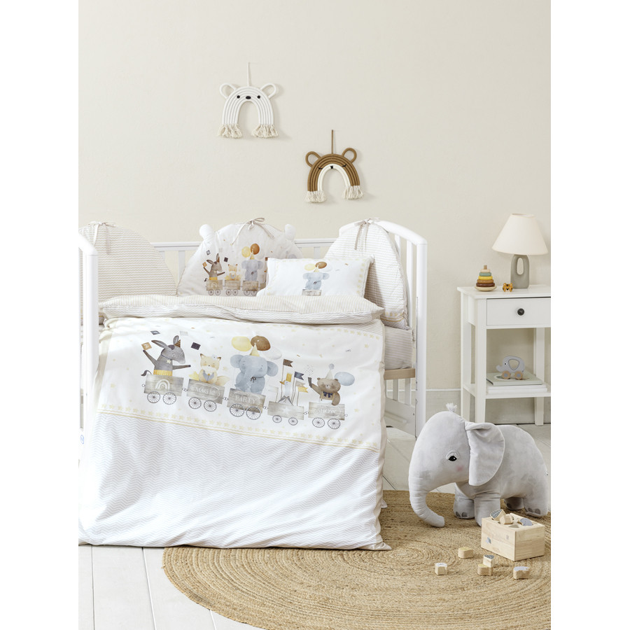 Κουβερλί Βρεφικό-Μπεμπέ Κούνιας (100x140) Βαμβακερό Nima Magic Party