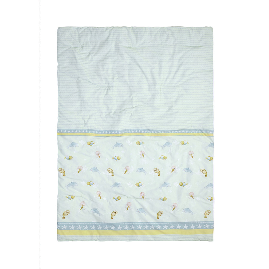 Κουβερλί Βρεφικό-Μπεμπέ Κούνιας (100x140) Βαμβακερό Nima Sea Love