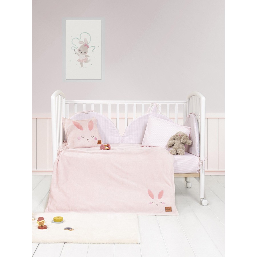 Κουβέρτα Βρεφική-Μπεμπέ Κούνιας (110x150) Coral Fleece Nima Bunny