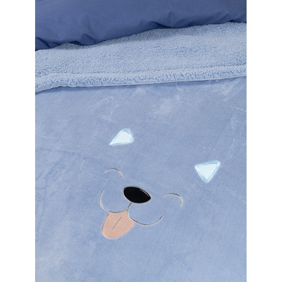 Κουβέρτα Παιδική Μονή (160x220 Coral Fleece και Sherpa Nima Tony