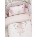 Πάντα Βρεφική-Μπεμπέ Κούνιας (40x200) Βαμβακερή Nima Ballet Bunny